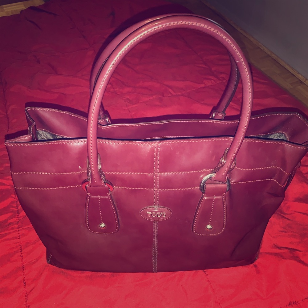 Tod’s Patent leather tote